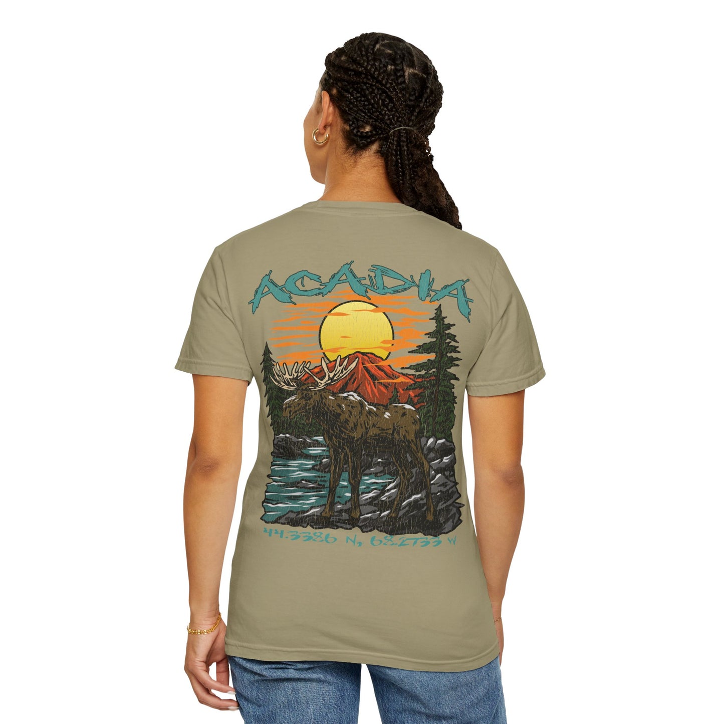 Acadia National Park Coordinates T-Shirt