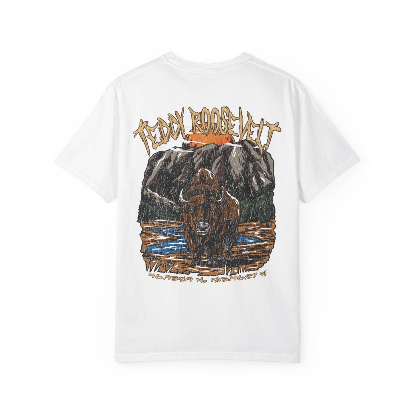 Theodore Roosevelt Nation Park Coordinates T-Shirt
