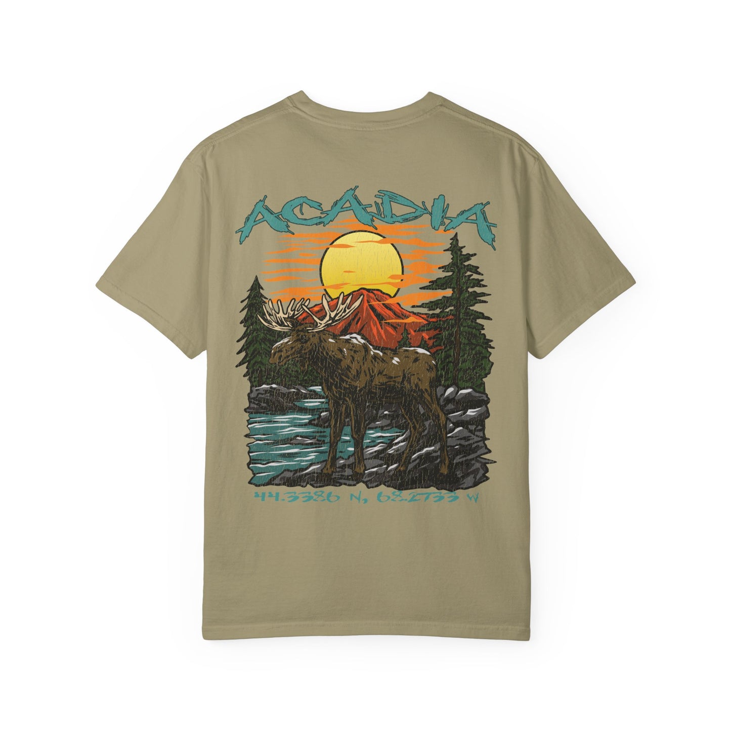 Acadia National Park Coordinates T-Shirt