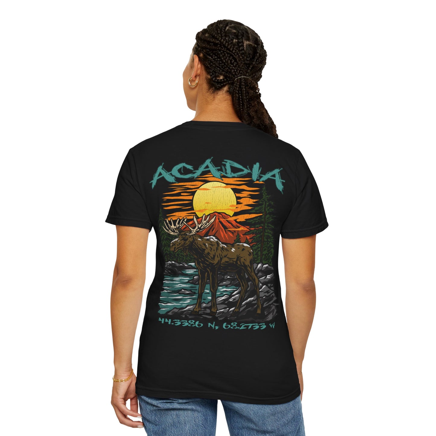 Acadia National Park Coordinates T-Shirt