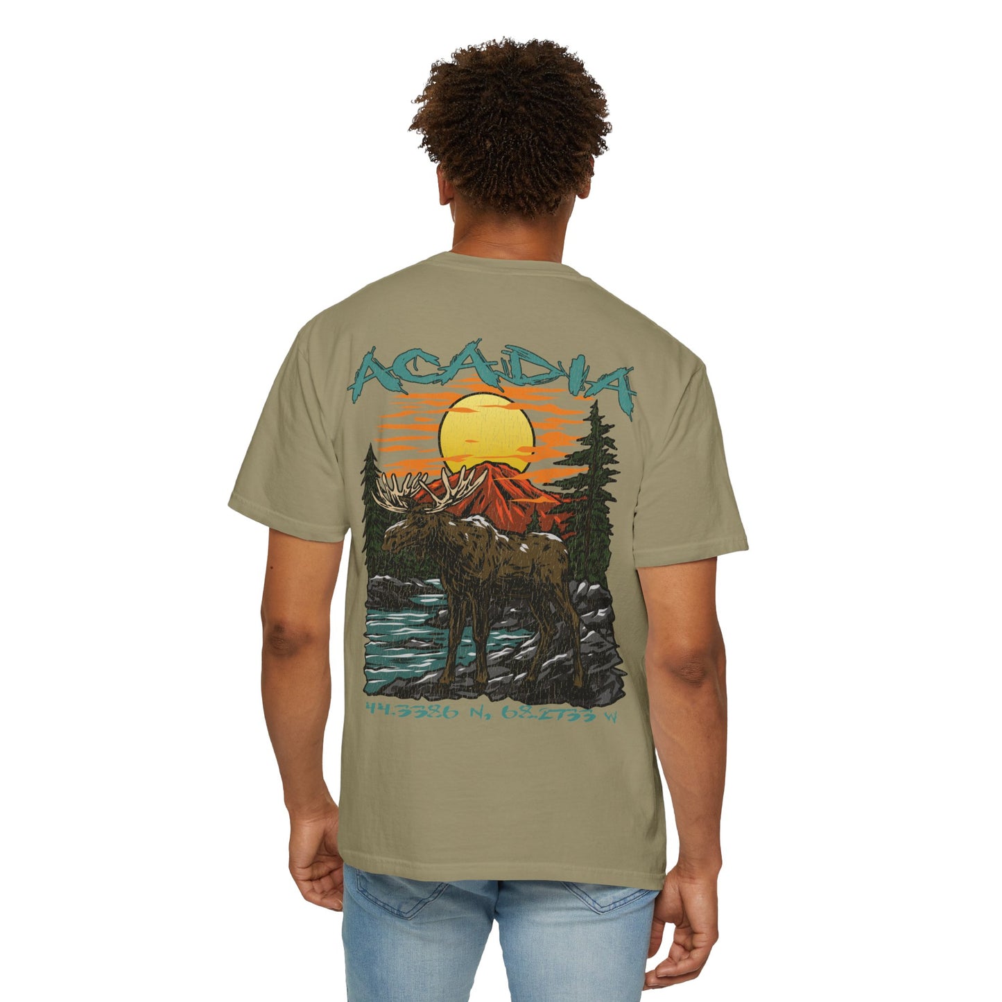 Acadia National Park Coordinates T-Shirt