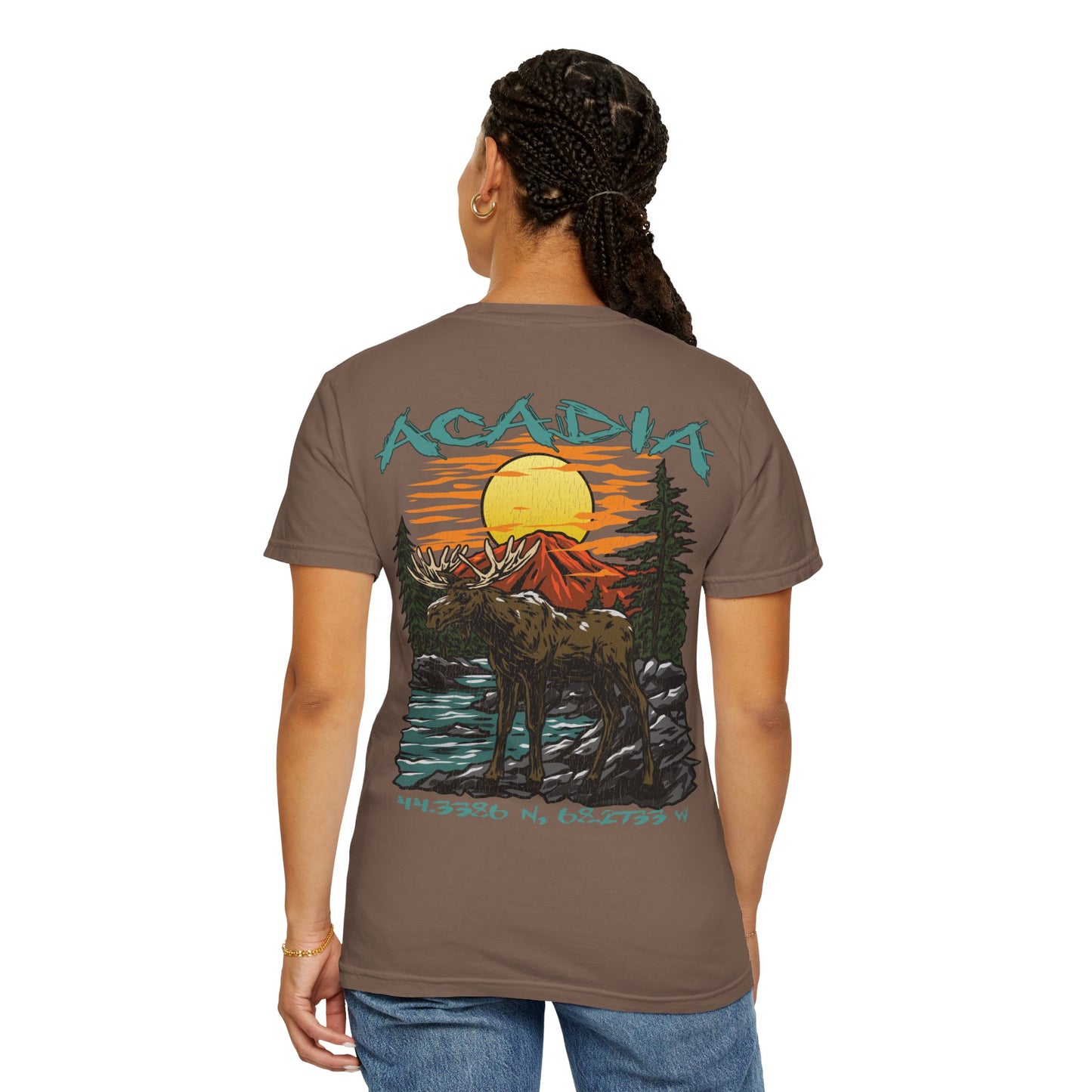 Acadia National Park Coordinates T-Shirt
