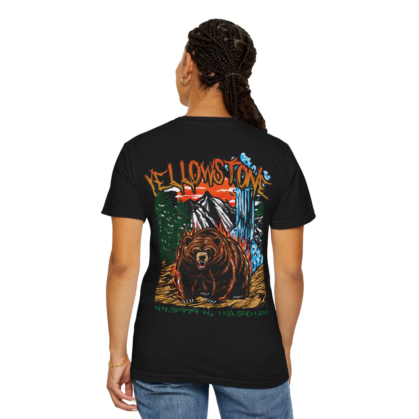 Yellowstone National Park Tee Coordinates