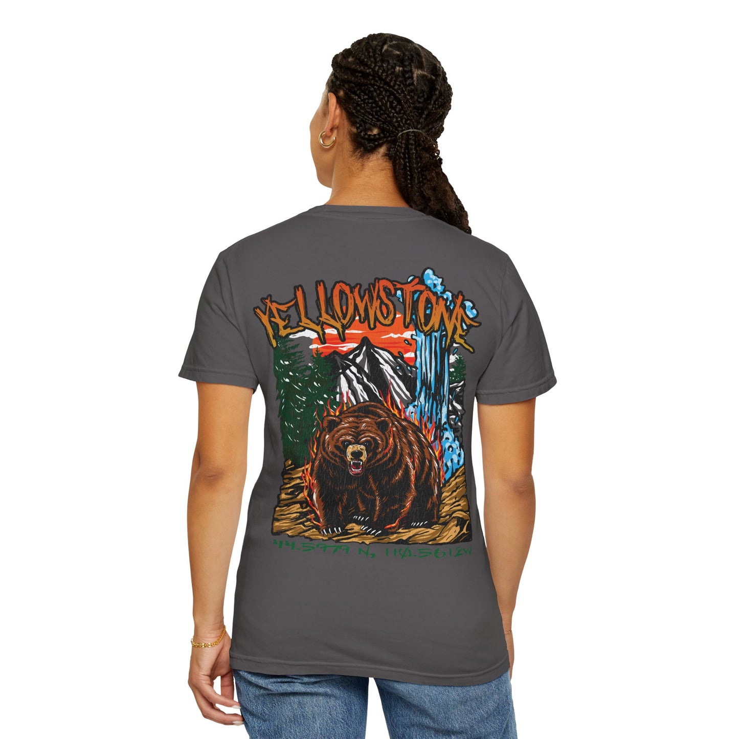 Yellowstone National Park Tee Coordinates