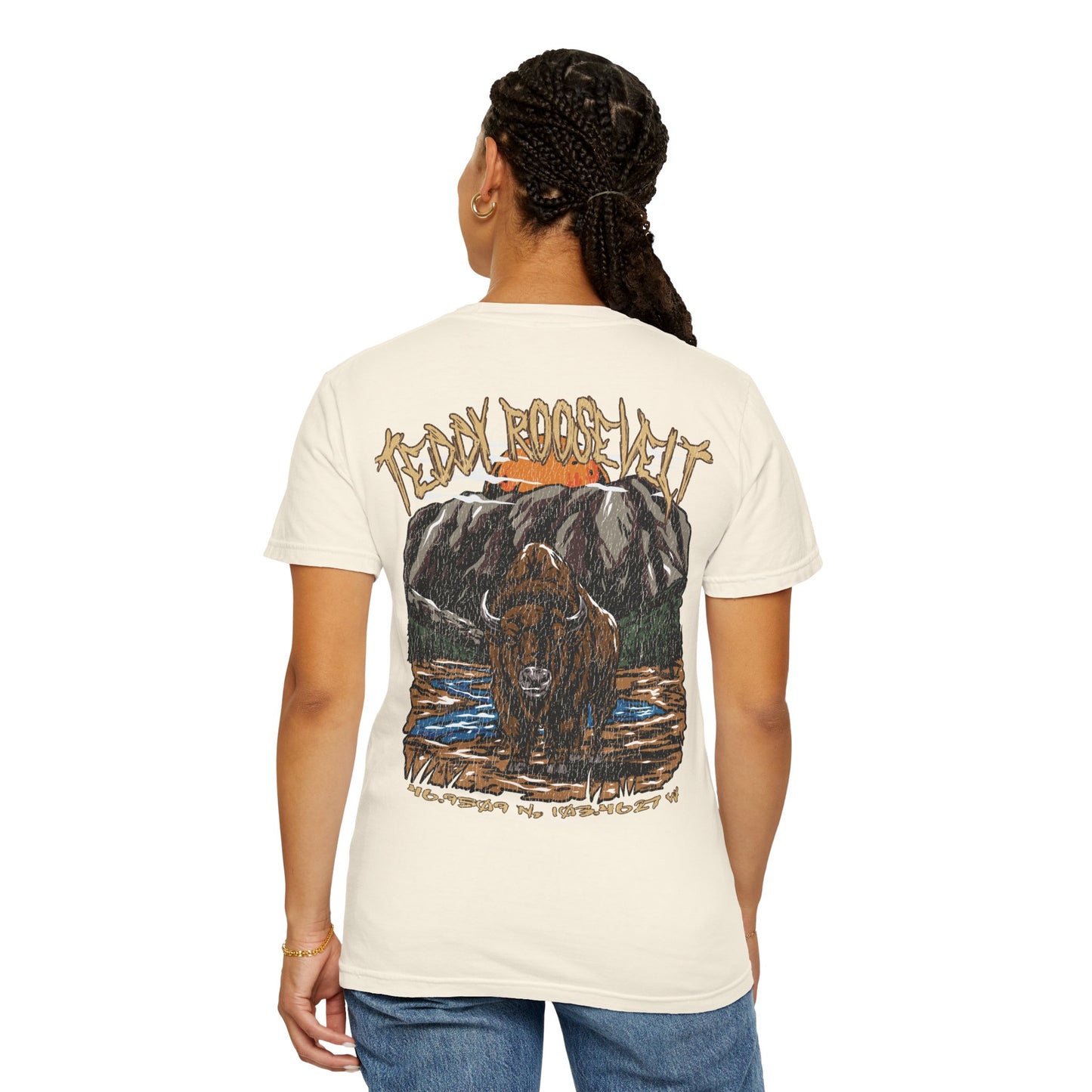 Theodore Roosevelt Nation Park Coordinates T-Shirt