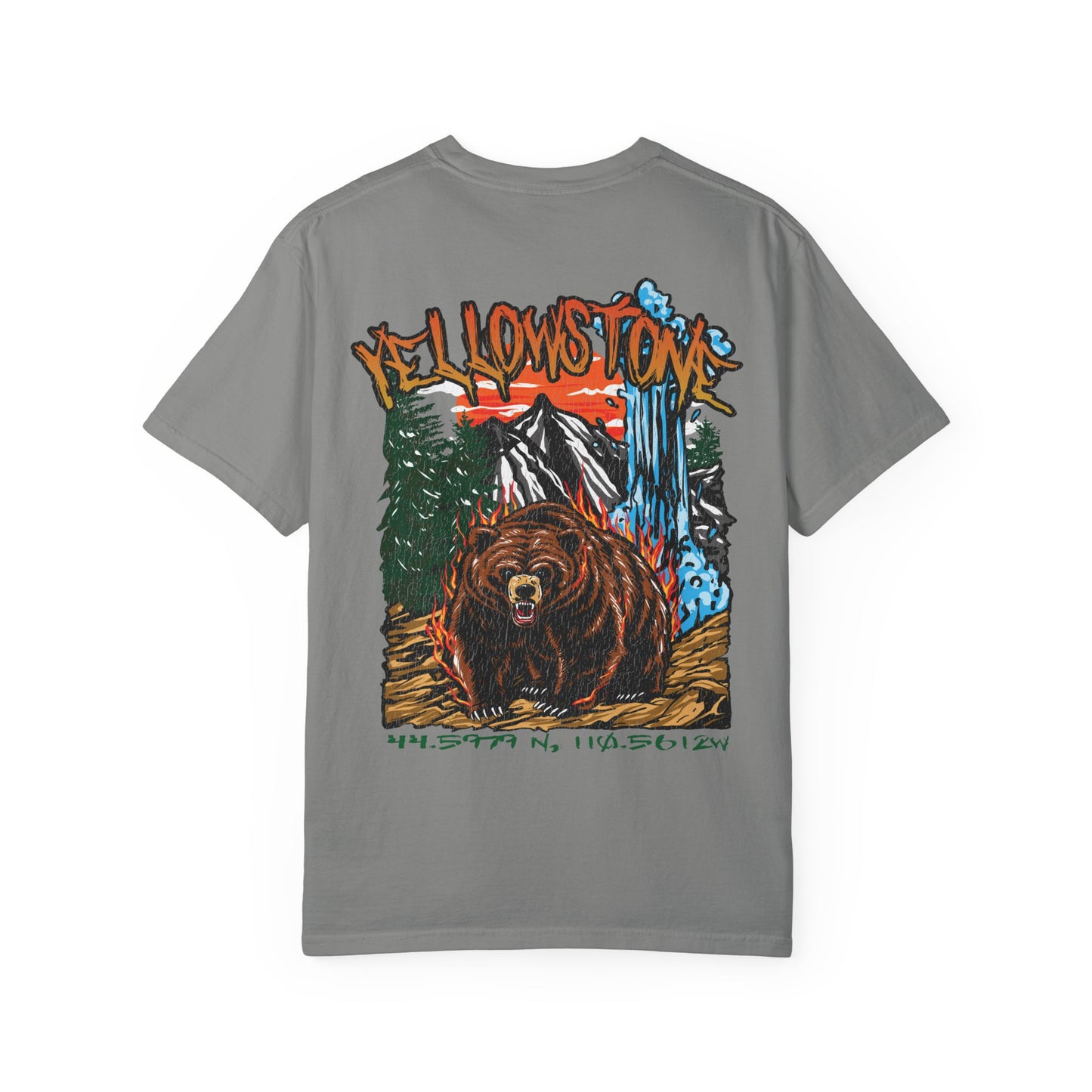 Yellowstone National Park Tee Coordinates