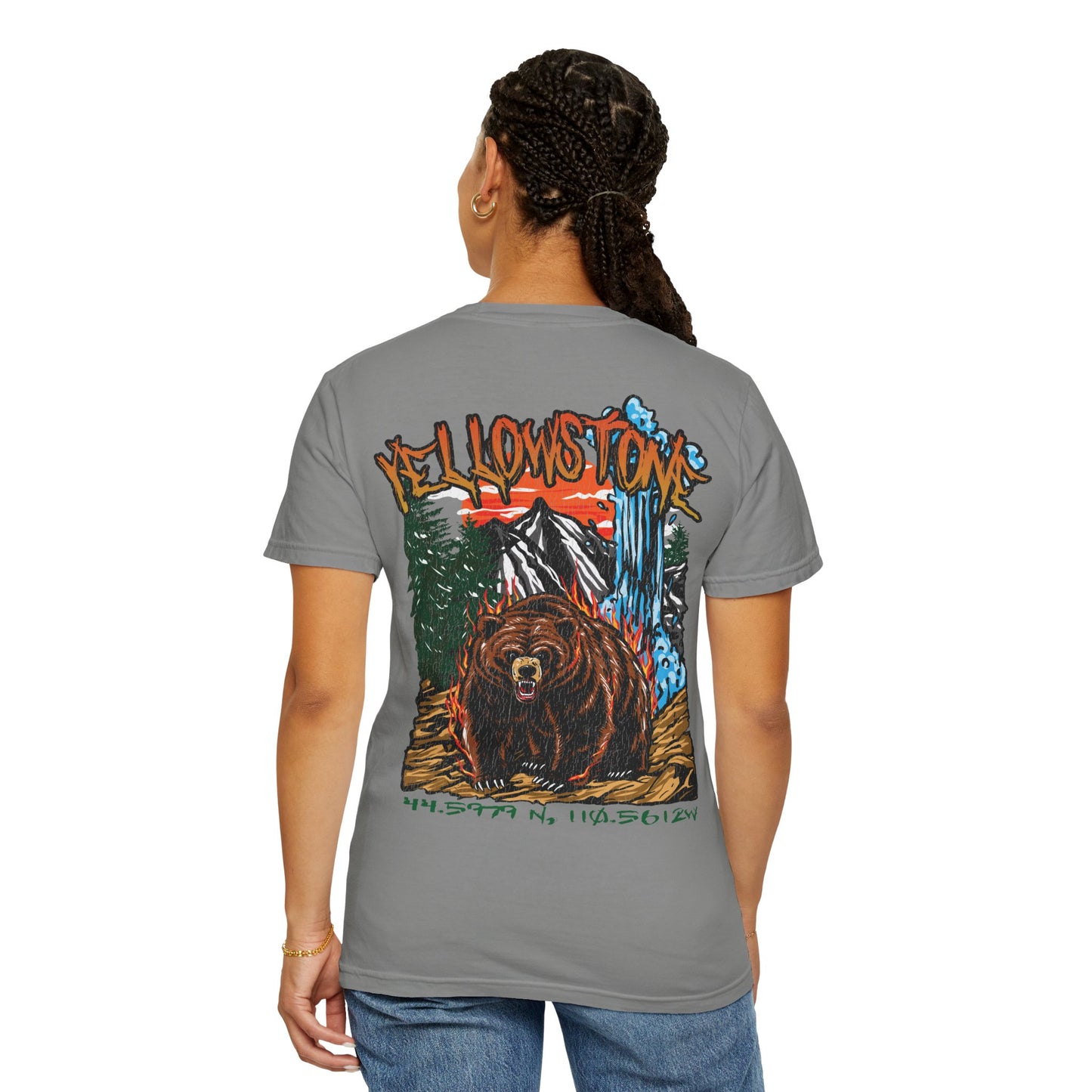 Yellowstone National Park Tee Coordinates