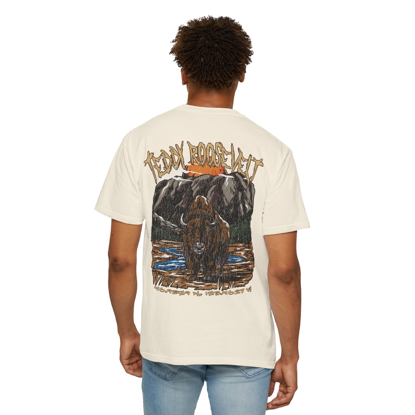 Theodore Roosevelt Nation Park Coordinates T-Shirt