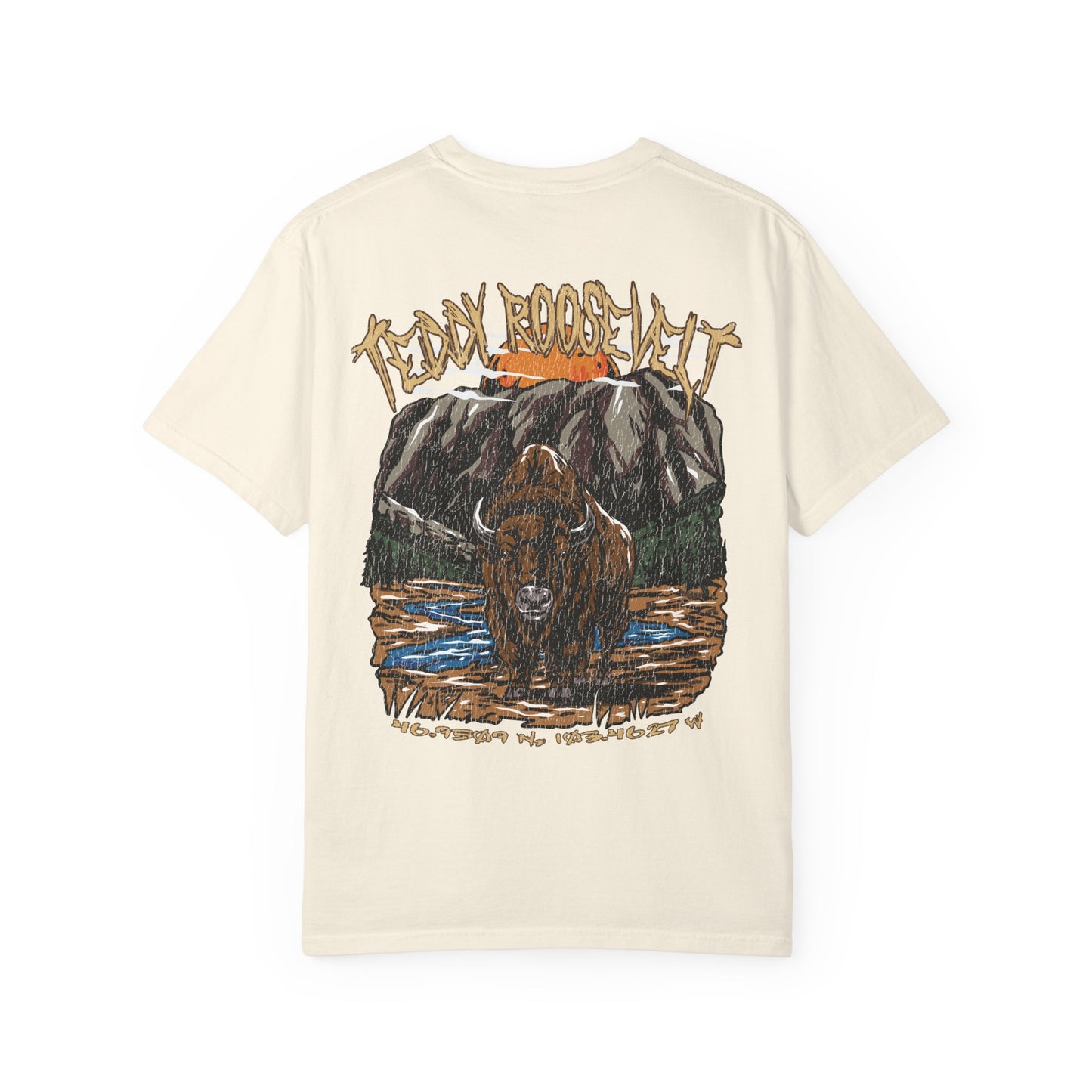 Theodore Roosevelt Nation Park Coordinates T-Shirt