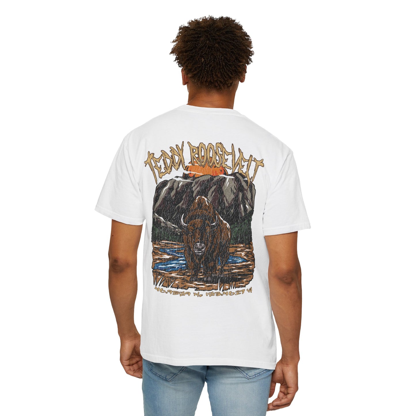 Theodore Roosevelt Nation Park Coordinates T-Shirt