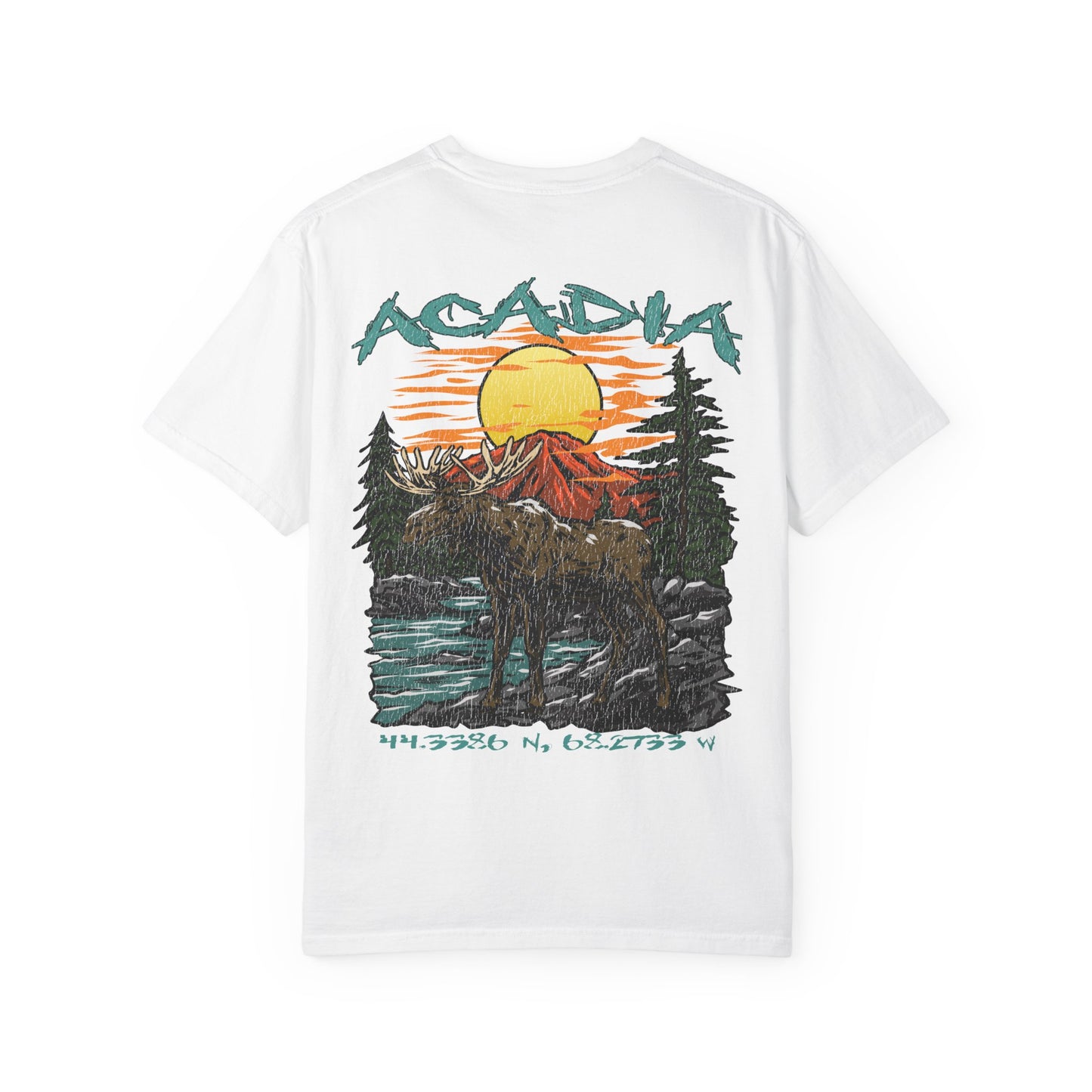 Acadia National Park Coordinates T-Shirt