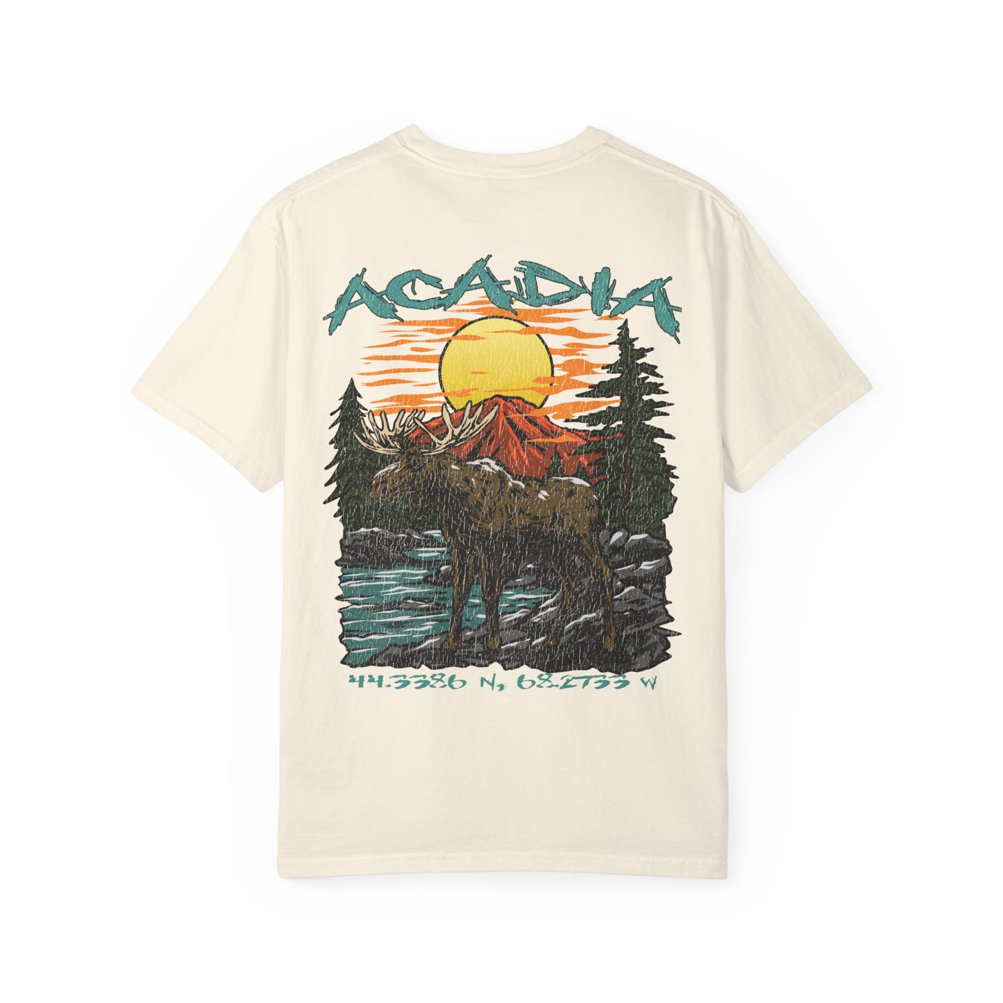 Acadia National Park Coordinates T-Shirt