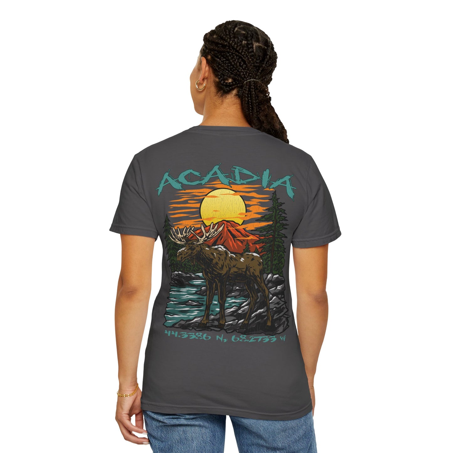 Acadia National Park Coordinates T-Shirt