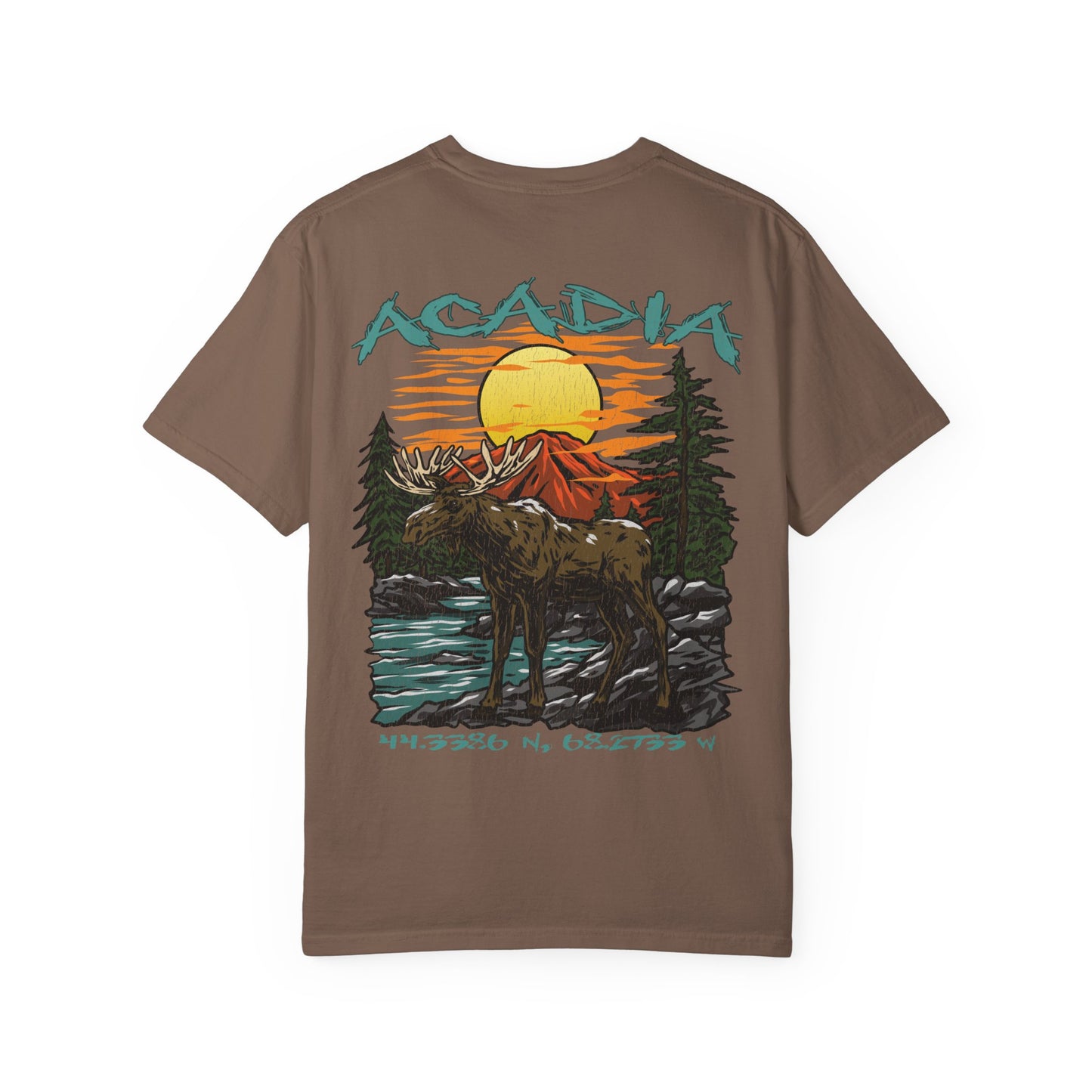 Acadia National Park Coordinates T-Shirt