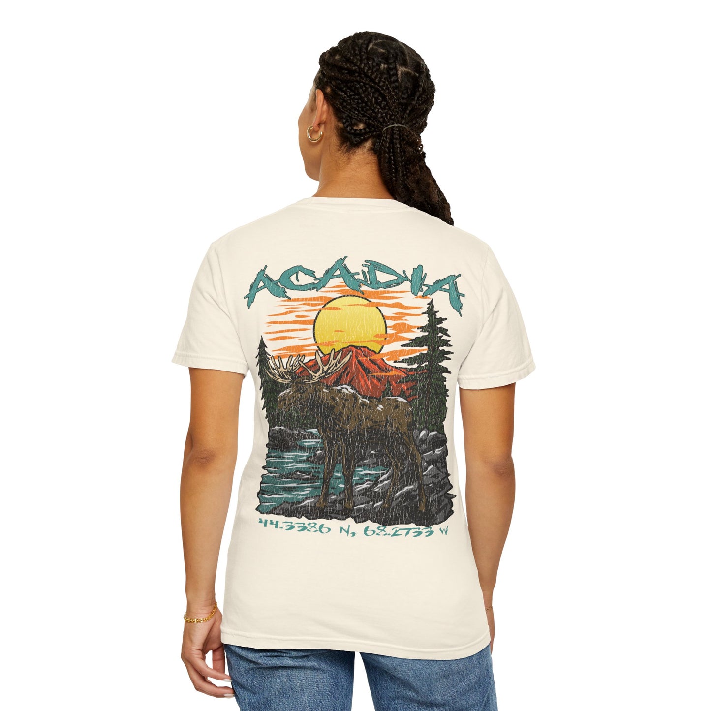 Acadia National Park Coordinates T-Shirt