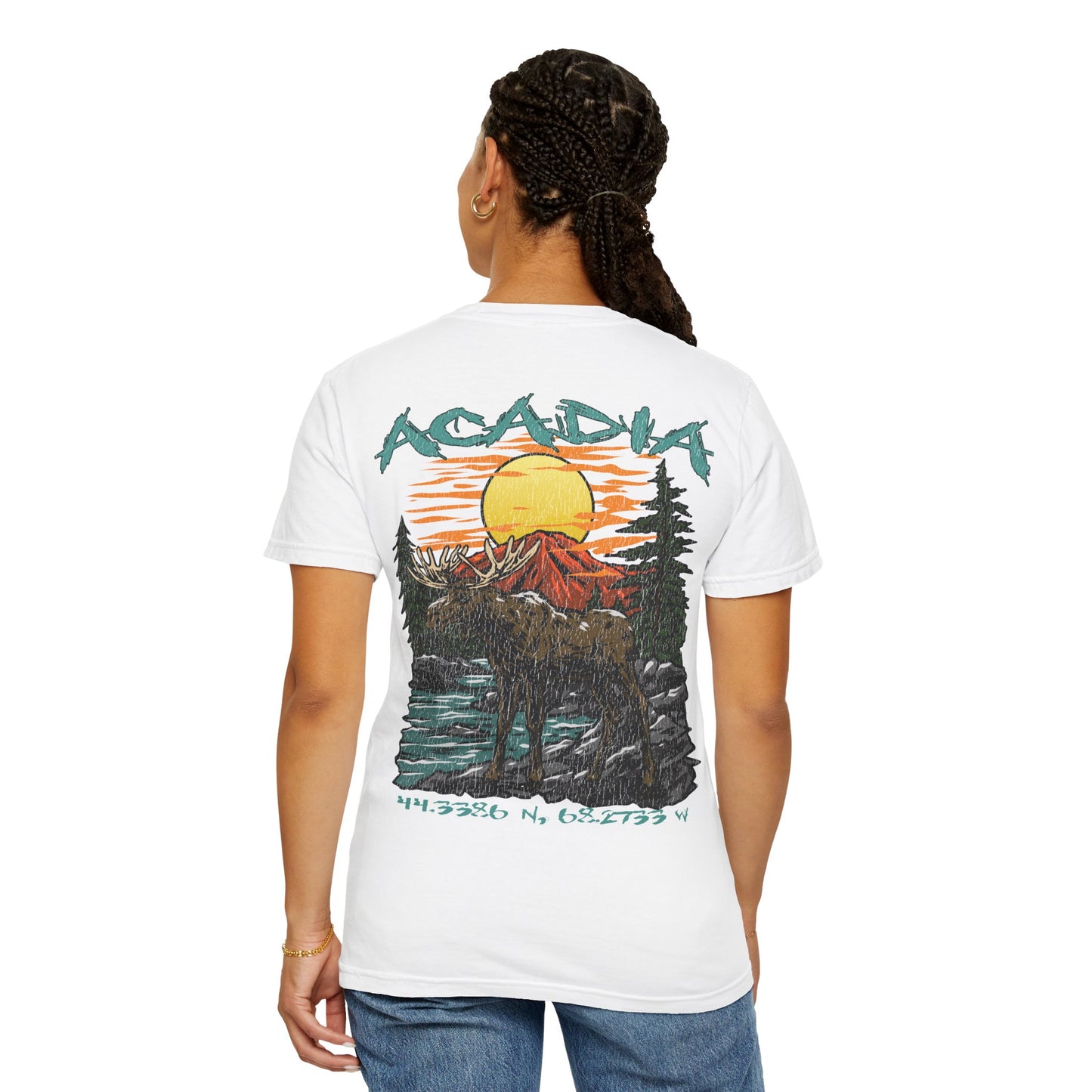 Acadia National Park Coordinates T-Shirt
