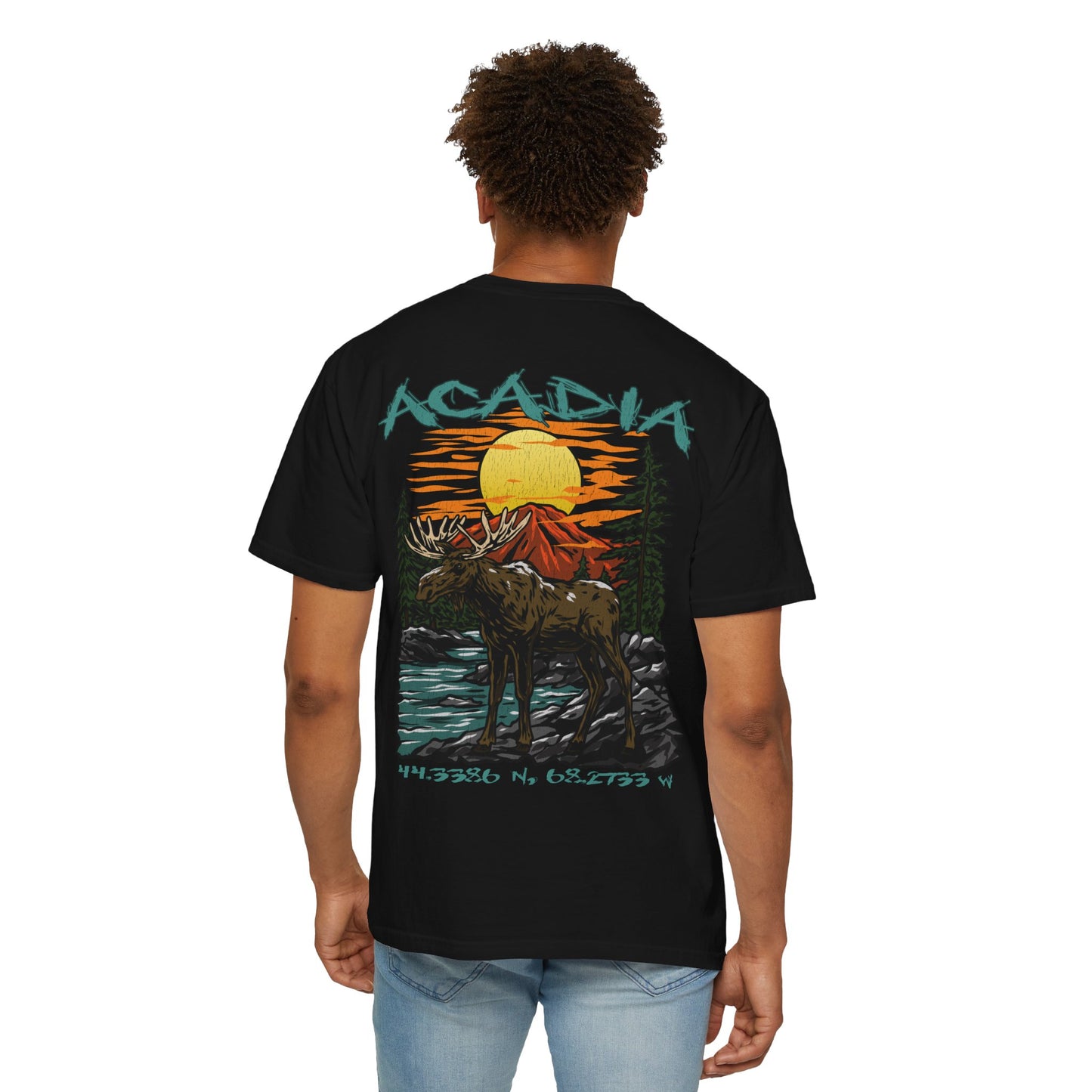 Acadia National Park Coordinates T-Shirt