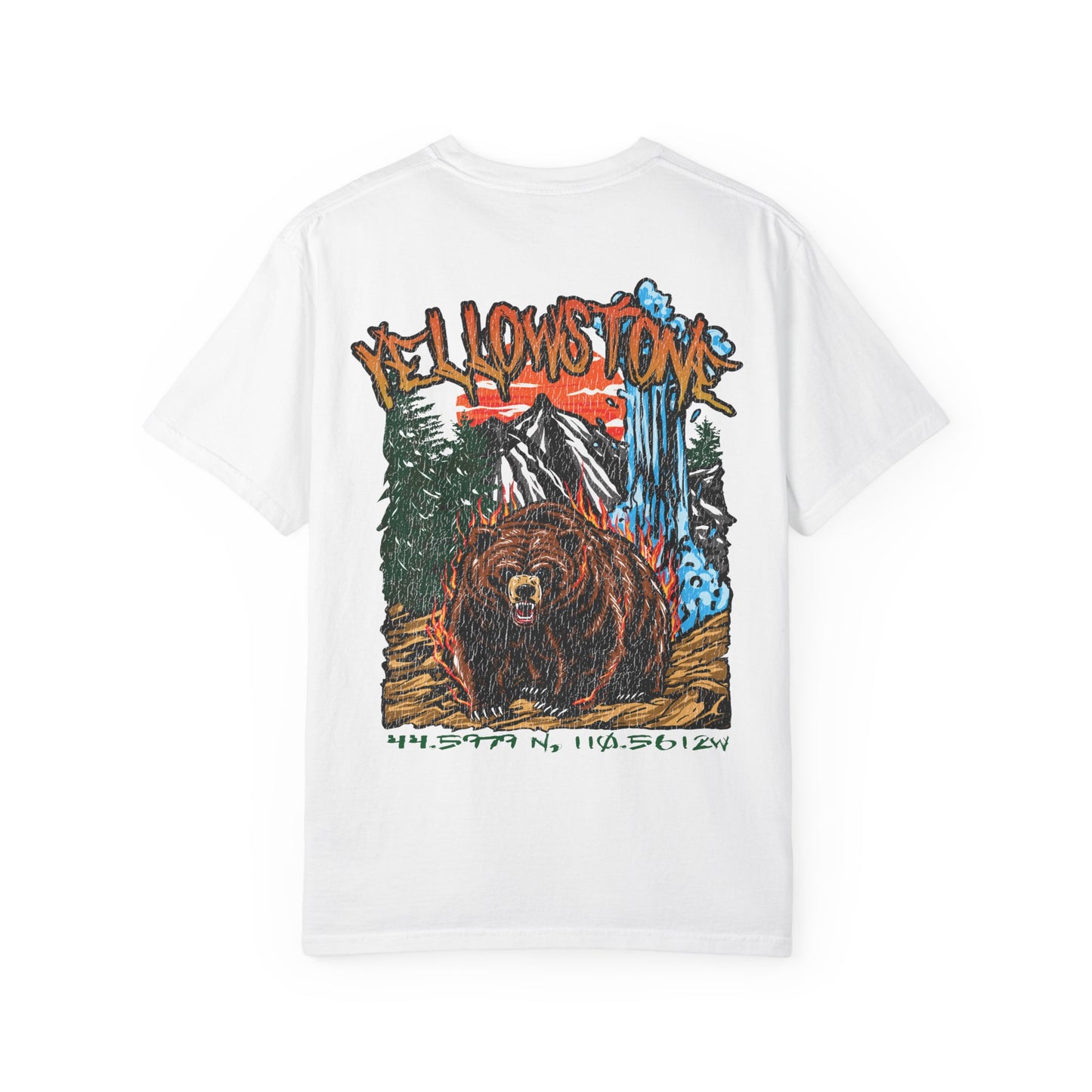 Yellowstone National Park Tee Coordinates