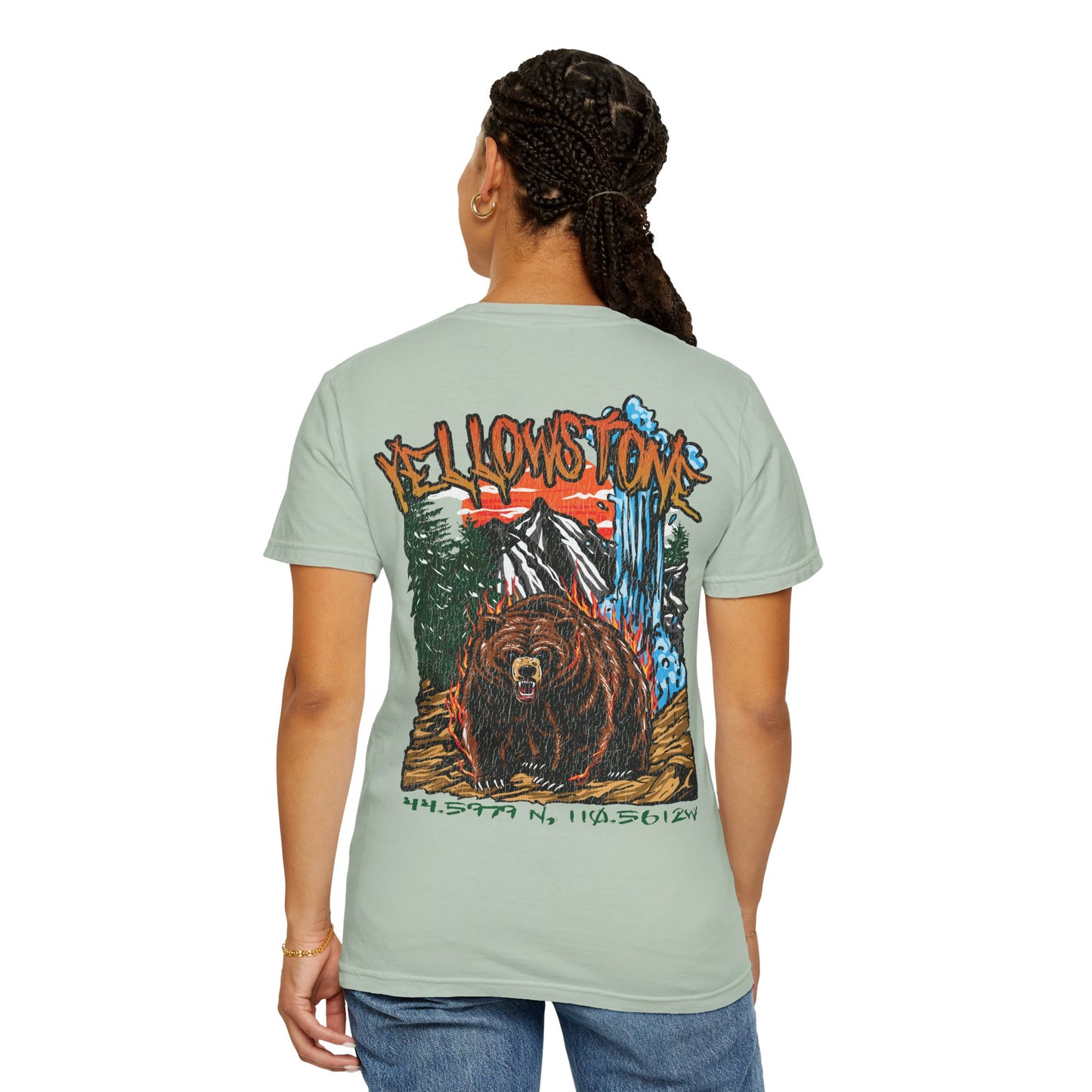Yellowstone National Park Tee Coordinates