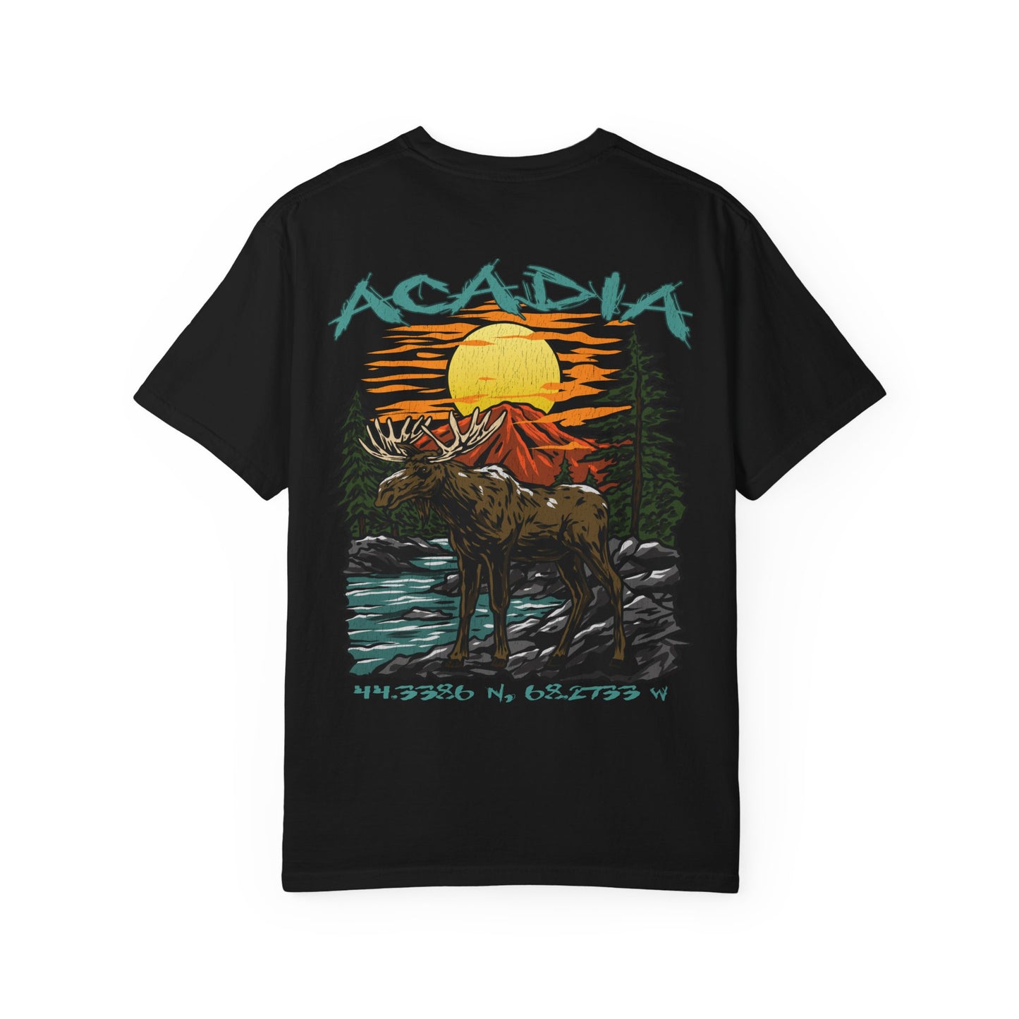 Acadia National Park Coordinates T-Shirt